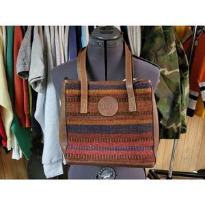 Born Purse Handbag Wool and Leather
